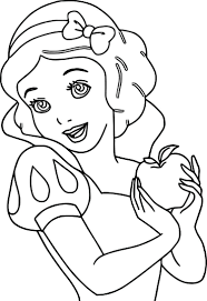 Snow White Apple Coloring Pages Princesas Para Colorear Colorear Princesas Princesa Para Pintar