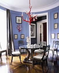 Two Decorating Books By Elle Decor Dining Room Blue Dining Room Design Round Dining Room