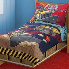 4pc Tonka Trucks Construction Toddler Bedding Set Bulldozer Comforter Sheets Tonka Toddler Bed Set Construction Toddler Bedding Crib Toddler Bed