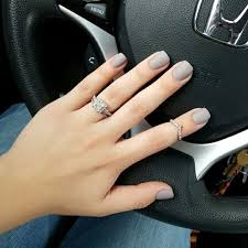 How to easily remove acrylic nails at home. Light Gray Matte Acrylic Nails New Expression Nails
