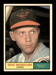 1961 Topps Set Break #182 Dave Nicholson EX-MINT *OBGcards*