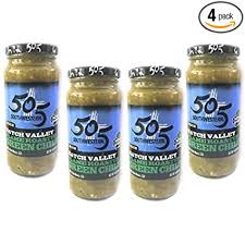 Get the roasted green chiles in a light vinaigrette recipe from simply recipes. Amazon Com 505 Southwestern 16oz Jars Diced Flame Roasted Green Hatch Chile Medium 4 Pack With Recipes By Beying Malleyteen Grocery Gourmet Food