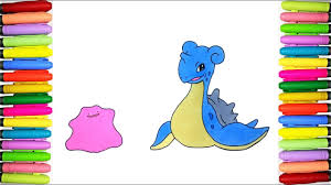 37+ lapras coloring pages for printing and coloring. Pokemon Coloring Pages Ditto And Lapras Youtube