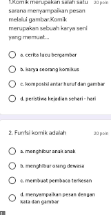 Komik Merupakan Salah Satu Sarana Menyampaikan Pesan Melalui Download File Guru