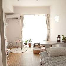 7畳 部屋全体 1k 1人暮らし 無印良品 観葉植物 などのインテリア実例 2018 07 01 17 59 58 roomclip ルームクリップ 一人暮らし部屋レイアウト8畳 8畳 インテリア インテリア 家具