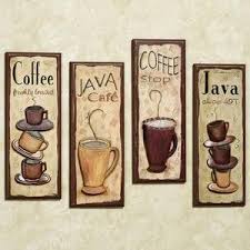 Java Cafe Wall Plaque Set Coffee Wall Decor Coffee Kitchen Kitchen Decor Themes Coffee