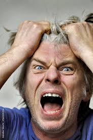 haare raufen Stock Photo