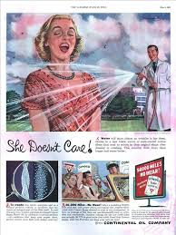 Irv Would To Go To Great Lengths To Satisfy His Wife Including Dressing In A Lab Coat And Hosing Her Off On The L Vintage Ads Vintage Advertisements Retro Ads