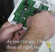 Installing a wired controller on a high wall unit