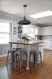 A kitchen island extension doesn't limit to the squared or rectangular formation. Homemade Kitchen Islands And Seating