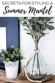 So, call it modern farmhouse? Modern Farmhouse Summer Mantel Decorating Ideas Joyful Derivatives