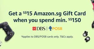 Get A S 15 Amazon Sg Gift Card When You Spend S 150 Or More Using Your Dbs Posb Card Singpromos promo codes & coupons for october 2020. vr zone forums