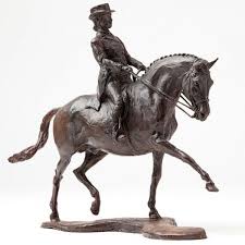 Free delivery and returns on ebay plus items for plus members. Bronze Sculpture By Sculptor Belinda Sillars Titled Dressage Small Bronze Horse And Rider Trotting Statue Statuette Orna Horse Sculpture Statue Horse Art