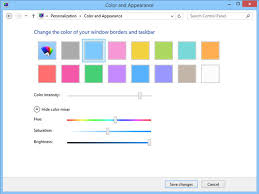 You can also turn off the drop shadows. How To Set Color Schemes On The Windows 8 1 Desktop Dummies