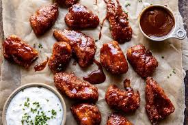 Ranch, bbq, honey, mustard, hot, general tso, caribbean jerk, garlic parmesan, garlic parmesan hot, sweet chili asian, chipotle bbq, and chipotle ranch. Baked Boneless Honey Bbq Chicken Wings With Spicy Ranch Half Baked Harvest