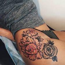 Flower Thigh Tattoo Tattoos Flower Thigh Tattoos Hip Tattoo