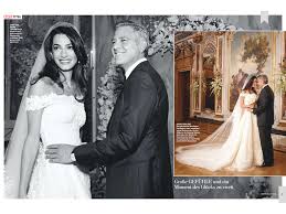 Die aussage ihrer gäste amal und george clooney überrascht nun aber sehr. Amal Alamuddin And George Clooney Wedding In Bunte Magazine Amal Clooney Style