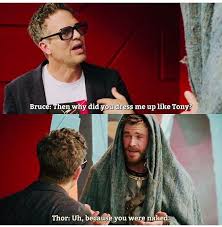 Bruce And Thor Marvel Superheroes Marvel Funny Marvel Memes