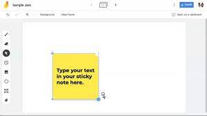 Click on the add (+) icon in the sticky notes list to create a new note. Jamboard Sticky Notes Youtube