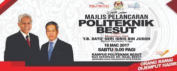 Please notify the uploader with. Majlis Pelancaran Politeknik Besut