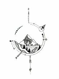 Pin By Victoria Ann On Tattoos Mountain Tattoo Sketch Book Geometric Tattoo