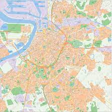 Digital City Map Antwerp 152 The World Of Maps Com