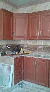 مطبخ لون كرزي صندوق لاتيه مع درف Bvc ألمنيوم أبجورات مطابخ ستائر معدنية واجهات سكريت Facebook