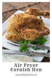 Air Fryer Cornish Hen What The Forks For Dinner Recipe Air Fryer Recipes Cornish Hens Air Fried Food