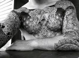 Amazing Mens Geometric Chest Tattoo Designs Chest Tattoo Men Geometric Tattoos Men Geometric Chest