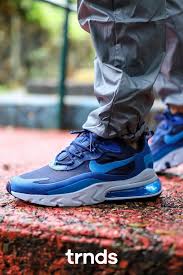 Nike Air Max 270 React Black And Blue Nike Air Max 270 React Blue Void In 2020 Nike Air Max Nike Air Nike