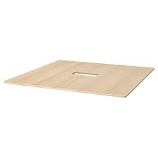 Bekant Table Top White Stained Oak Veneer 55 1 8x55 1 8 Ikea Plateau De Table Ikea Plateau Ikea