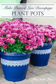 Keep your plants safe in style with outdoor pots and planters from at home. Timewiththea Com Is Expired Painted Flower Pots Plastic Plant Pots Plants