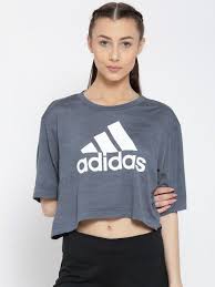 Black Adidas Crop Tops For Girls Stay Breezy In A Cropped Boxy Tee From Adidas This Summer Adidas Blue T Aero Printed Round Neck Boxy Crop T Shirt Box Adidas Women Tshirt Adidas Women Women