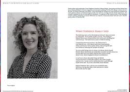 Since it is an ongoing novel the chapters are being updated regularly. Live Encounters Tracy Gaughan What Eurydice Really Said