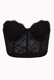 Black And White Lace Corset Strapless Lace Corset Bra Corset Bra Lace Corset Bustier Bralette