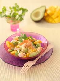 Recette Salade De Crevettes Mangue Avocat Et Noix De Coco 750g Recette Salade De Crevettes Recette Salade Mangue