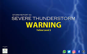 Although this is a severe thunderstorm watch, that does not mean that tornadoes are not possible. Storm Report Sa Yellow L2 Warning For Severe Facebook
