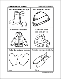 Use them to develop your child's drawing skills. Winter Clothes Coloring Pages For Kids Drawing With Crayons