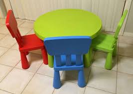 Ikea Mammut Children Round Table And Chairs Round Table And Chairs Chair Table And Chairs