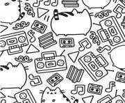 This adorable comic character, pusheen the cat does all kinds of wonderful things. Pusheen Coloring Pages To Print Pusheen Printable