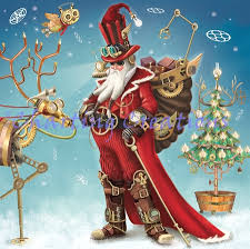Communication about embroidery on various topics. Steampunk Santa Pda001 16 00 Usd Charting Creations Unique Counted Cross Stitch Patterns And Kits