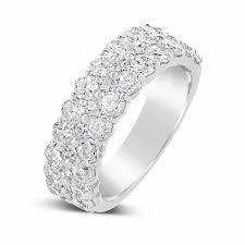Whether it's your first year together or your fifth decade, our collection of diamond and gemstone anniversary bands for men and women is sure to make this milestone moment special. Wide Diamond Band Alessia Collection The Diamond Guys