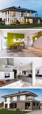 Stadtvilla Modern Mit Anbau Fur Einliegerwohnung Buro Fertighaus Mit Walmdach Linz Sonderplanung Kampa Haus Hausbaudirek Kampa Haus Stadtvilla Fertighauser