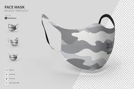 Face Mask Mockups In 2020 Face Mask Mockup Templates Photoshop Design