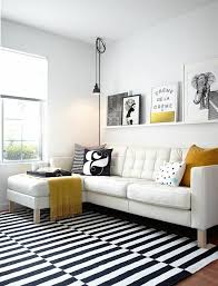 Beards correction barbershop salon black white photo stock photo. Idee Deco Salon Style Scandinave Noir Blanc Accents Jaune Kenisa Home