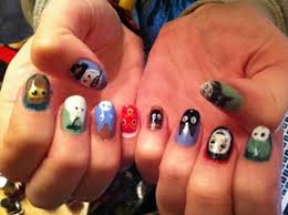 studio ghibli nail art studioghibli hayaomiyazaki hayaomiyazaki studioghibli studio ghibli ghibli nail art