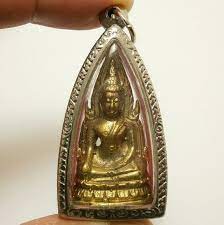 phra buddha chinnaraj chinaraj shinnaraj thai northern famous temple thailand amulet pendant lucky love wealth rich money attraction gift temple thailand buddha amulet