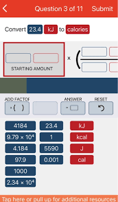 Use this page to learn how to convert between kilojoules and calories. Question 3 Of 11 Submit Convert 23 4 Kj To Calories Chegg Com