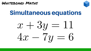 Substitute the solution from step 1 into the other equation. Solving Simultaneous Equations By Substitution Youtube