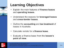 Is transferred to the lessee at the end of the lease. Chapter 15 Leasing And Other Equipment Finance Ppt Video Online Download